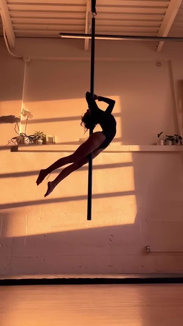 Aerial Pole Flow – Grace Meets Strength in Motion ✨