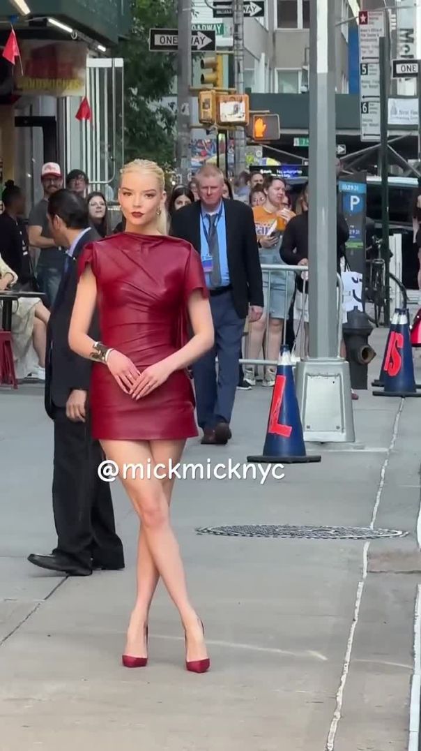 Furiosa Star Anya Taylor-Joy Slays in Fiery Red Dress on NYC Runway 🔥