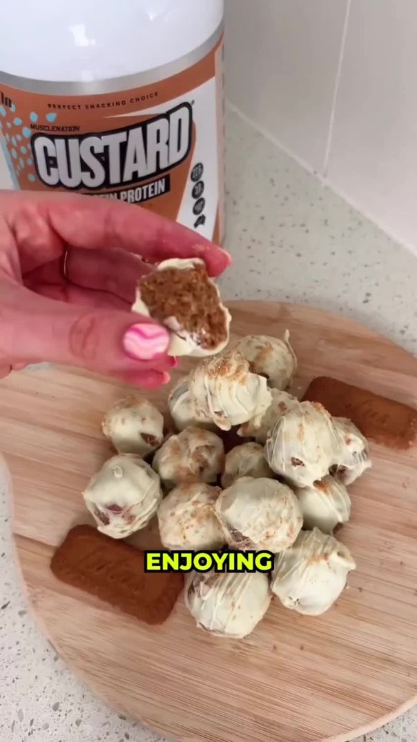 Biscoff Custard Balls? Yes, Please! 🤤✨