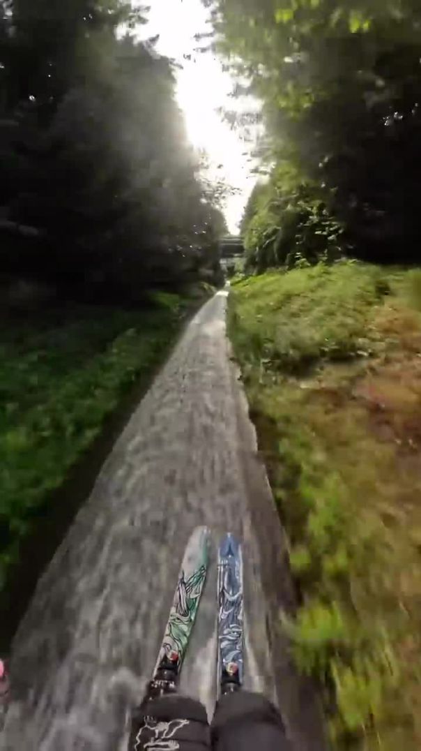 Insane Speed Through a Drainage Ditch! ⚡🚴‍♂️