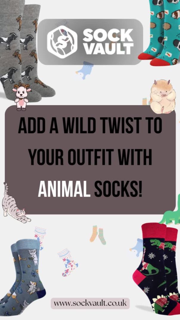 Step Into Personality: Animal Socks for Every Mood! 🧦🐾