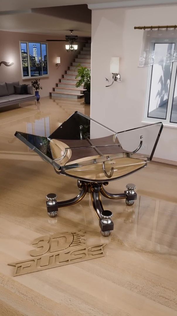 Innovative Glass Table Design 🔄 | Transforms Seamlessly from Round to Square