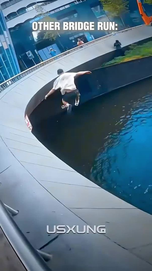 Other Bridge Runs vs This Guy’s Run 😮🔥