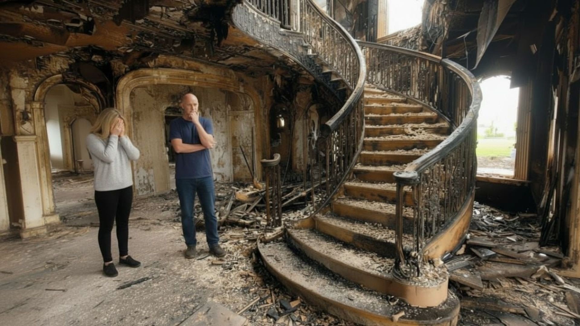 How This Couple Turned a Burned Mansion into a Luxurious Dream Home 🏚️➡️🏡