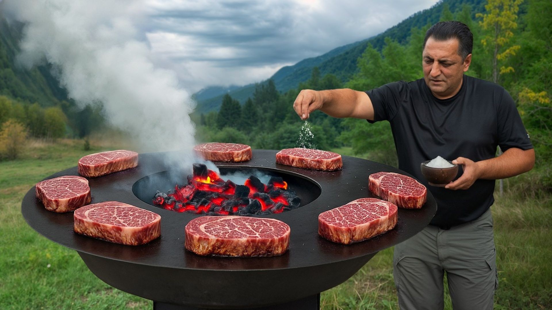 Grilling A5 Wagyu Steak with Coffee & Chocolate | Shockingly Delicious?! 🥩☕🍫