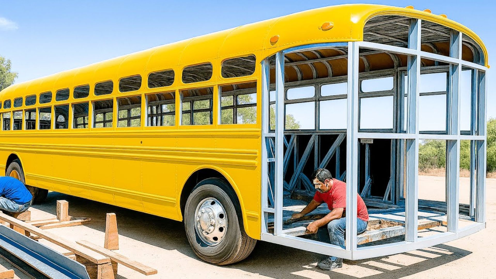 Family Transforms School Bus into Stunning Tiny Home on Wheels 🚌✨