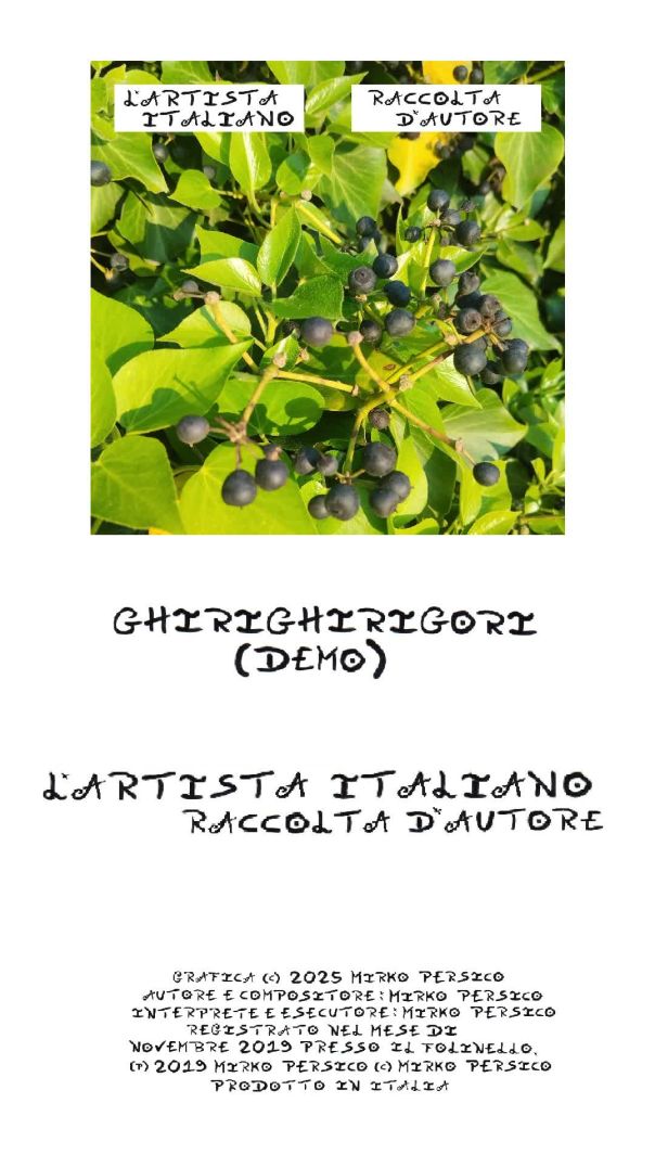 L'Artista Italiano - GhiriGhiriGori (Demo)