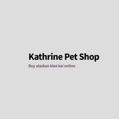 Kathrine Pet Shop