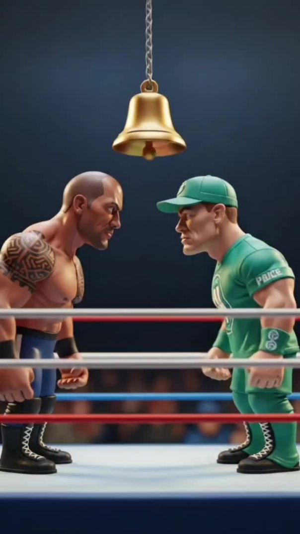 Rock vs John Cena #rockvsjohncena #rock #dwaynejohnson #wwe #wwesmackdown #wrestling  #dreamscreenai