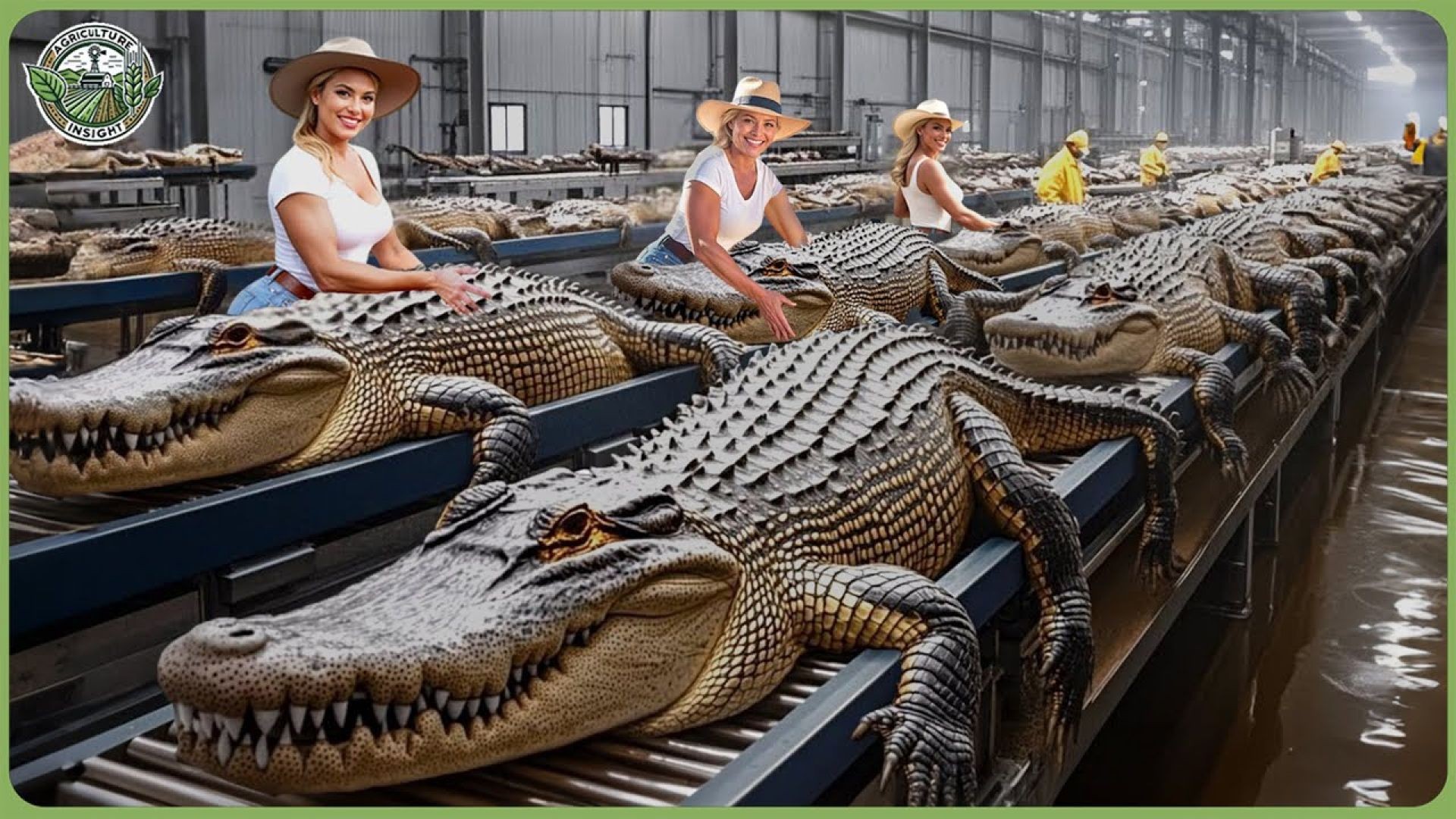 Inside Massive Crocodile Farming for Skin & Meat