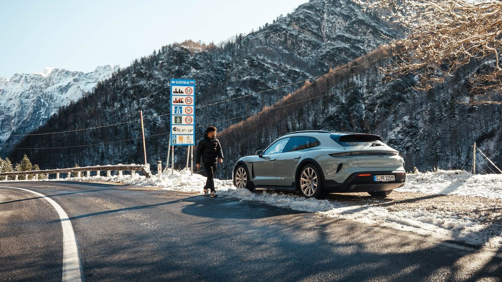 Driving the Porsche Taycan Through Slovenia