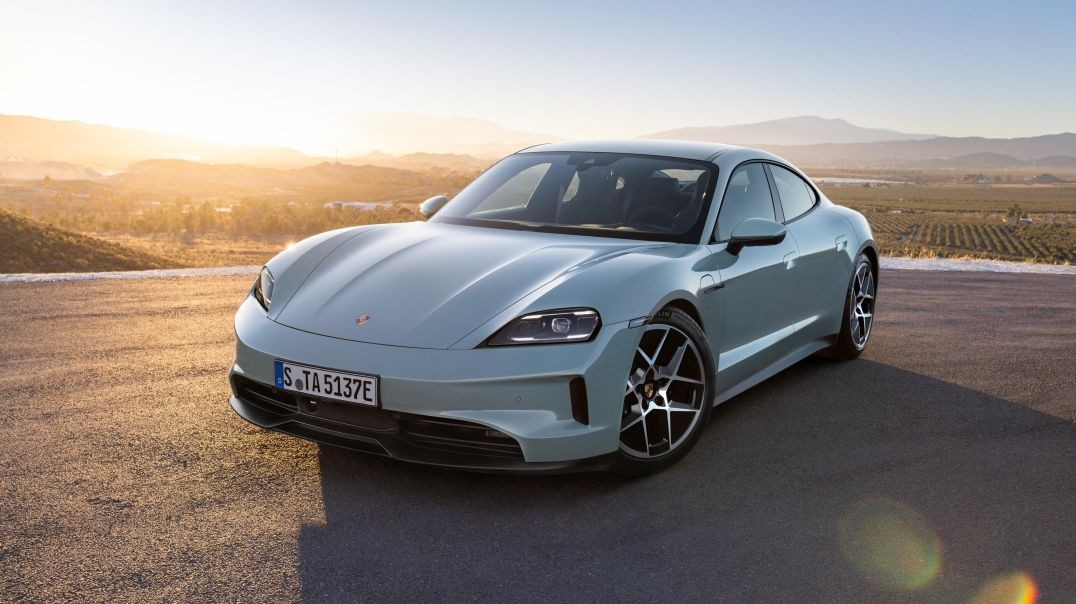 The all-electric Porsche Taycan