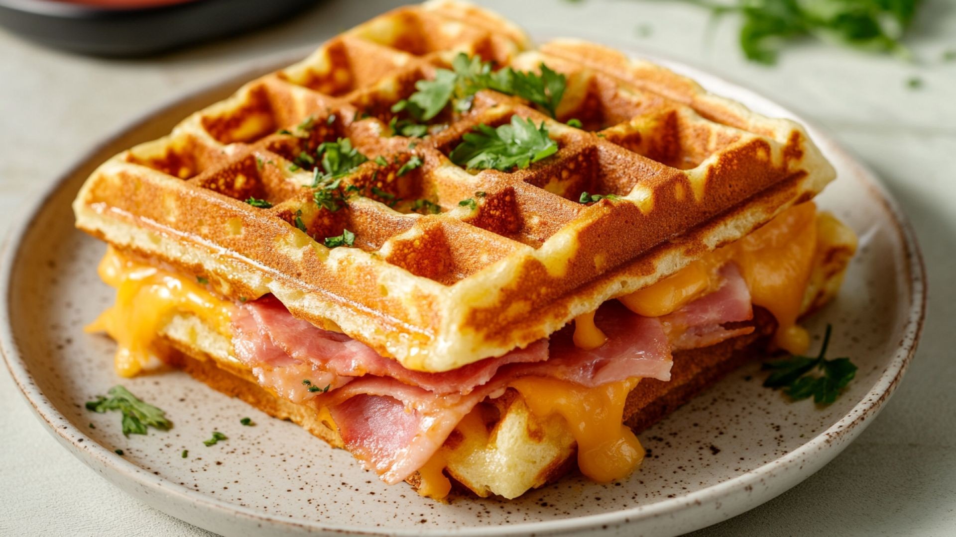 Combination Pizza Waffle – Korean Street Food Favorite