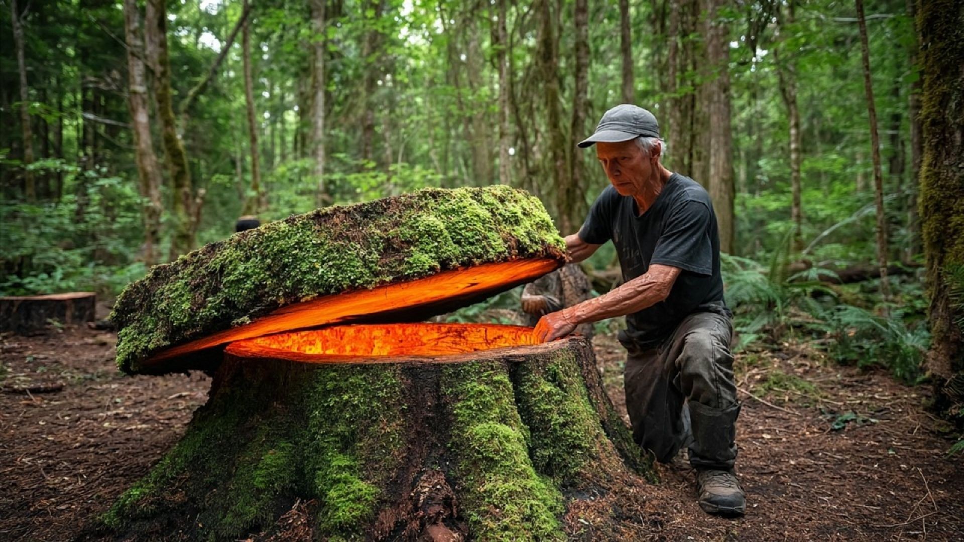 Man Builds the Most Secret Cabin in the World | Hidden Off-Grid Cabin Build