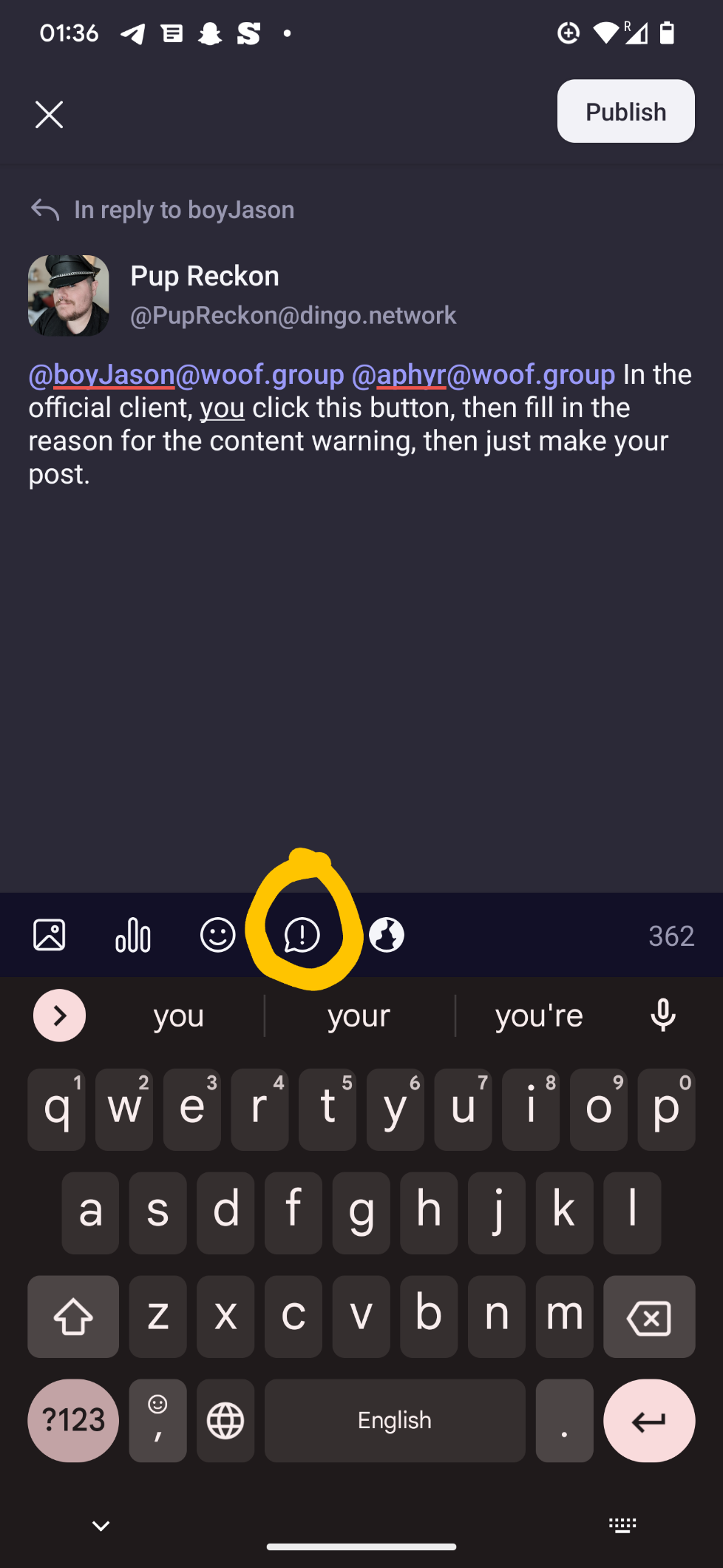 Slobber Baron: Gentle reminder to folks on ot… - woof.group
