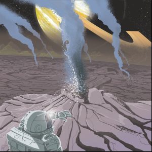 Enceladis moon, imagined view