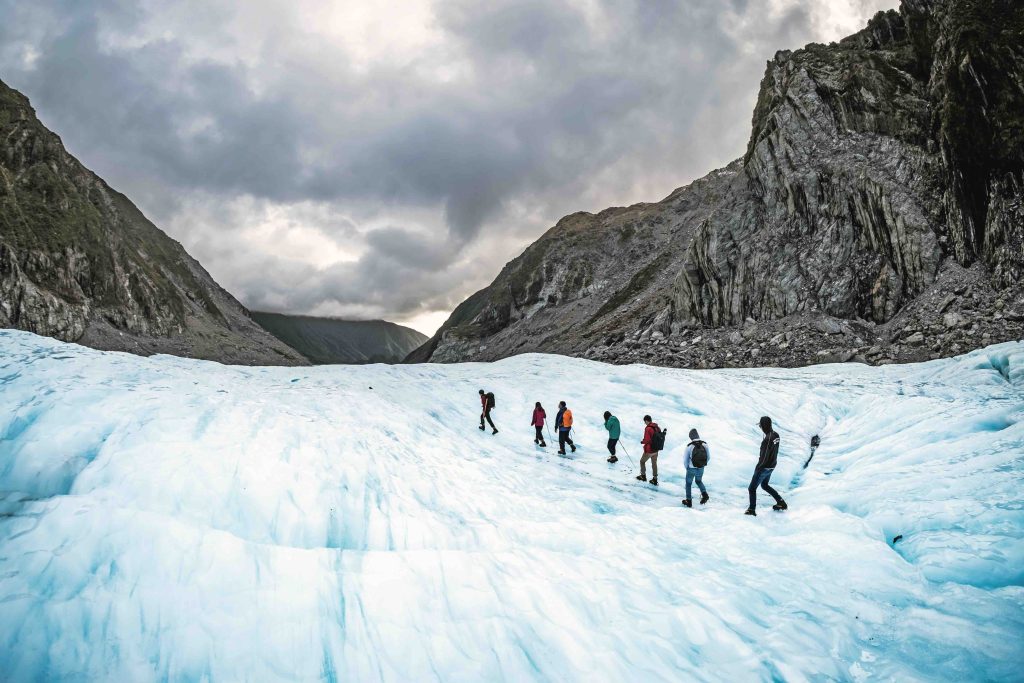 Fox Glacier walk image from Ultimate Motorcycle Tours, South Island NZ