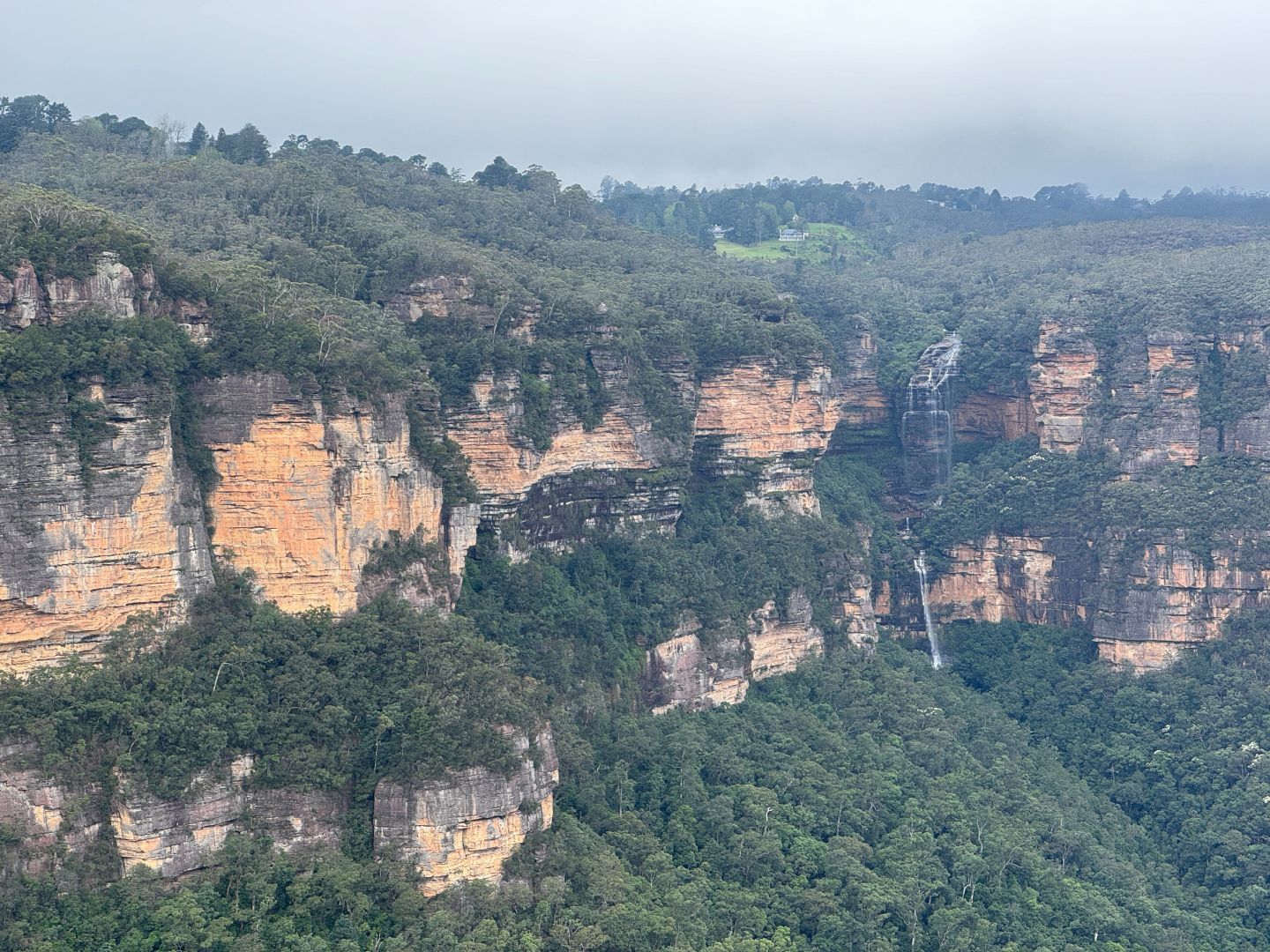 View of Wentworth Falls, from Moya Point lookout