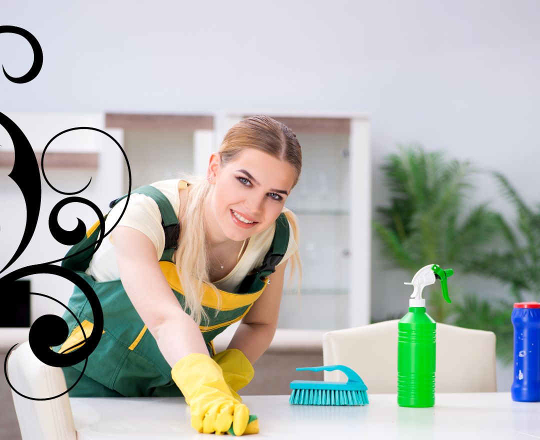 What do professional cleaners use to clean toilet?